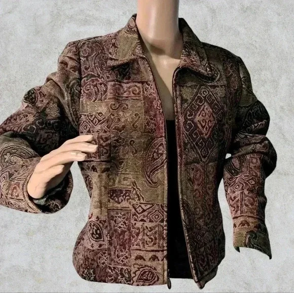 Christopher & Banks Zip-Up Jacket sz M - Picture 1 of 4